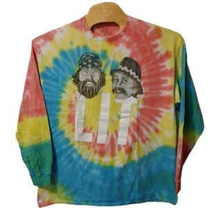 Cheech &‎ Chong LIT Tie Dye Long Sleeve Shirt size XLarge